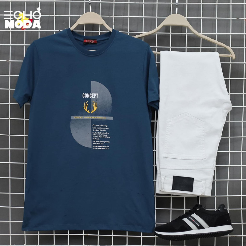 أطقم ملابس رجالي صيفية كاجوال: تنسيقات تيشرت وبنطلون بلمسة شبابية منعشة أطقم ملابس رجالي صيفية كاجوال: تنسيقات تيشرت وبنطلون بلمسة شبابية منعشة