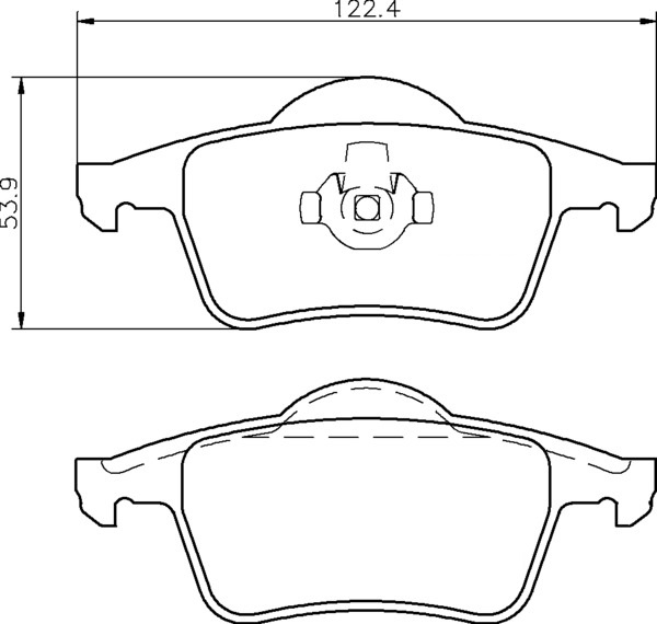 Ceramic Front Brake Pad Set Ceramic Front Brake Pad Set