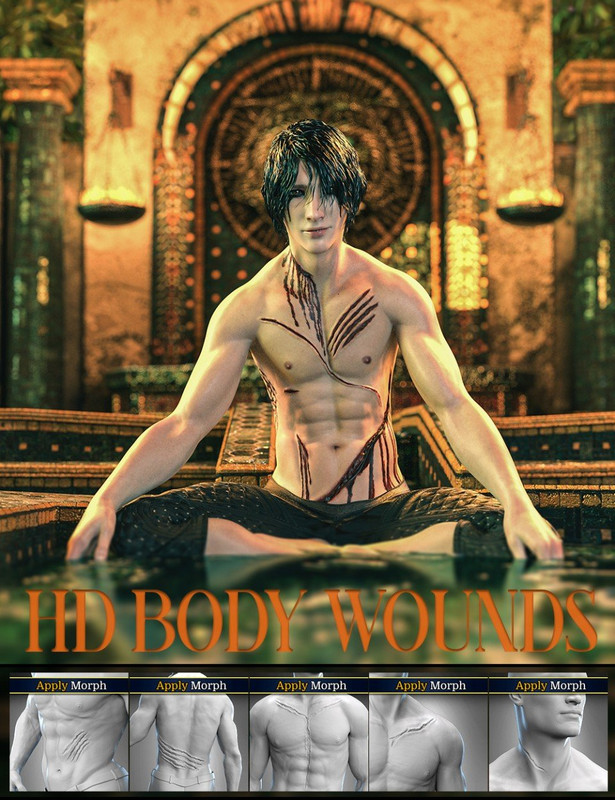 Body Wounds HD Morphs for Genesis 8 Male(s) Body Wounds HD Morphs for Genesis 8 Male(s)