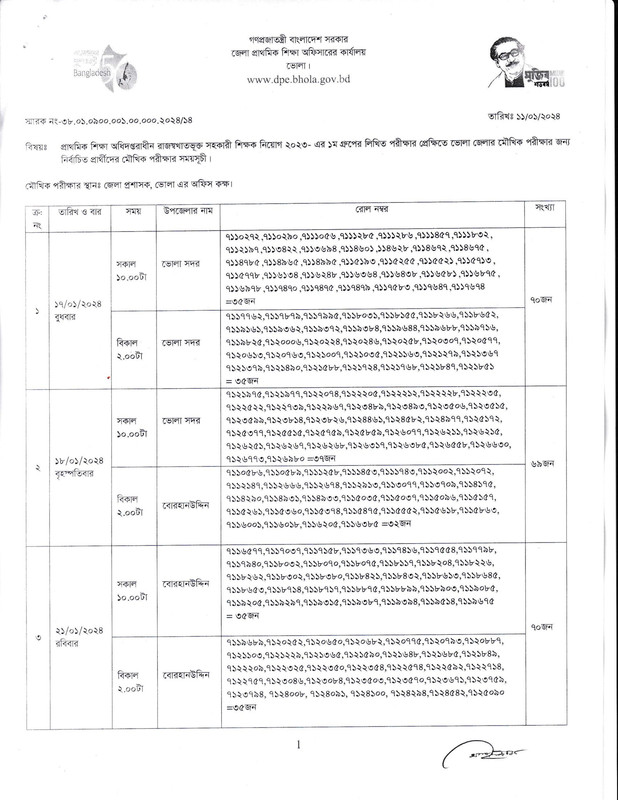 Primary-Bhola-District-1st-Phase-Viva-Date-2024-PDF-1