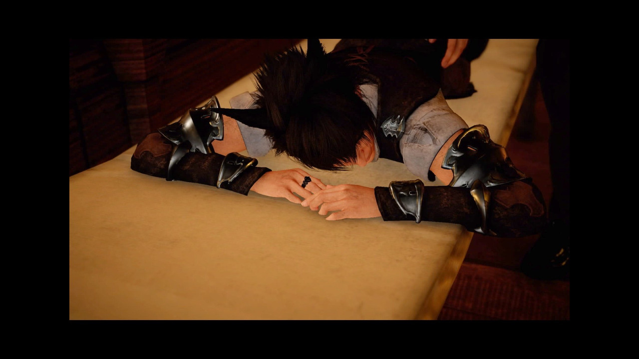 noct massage but he's miqo'te now