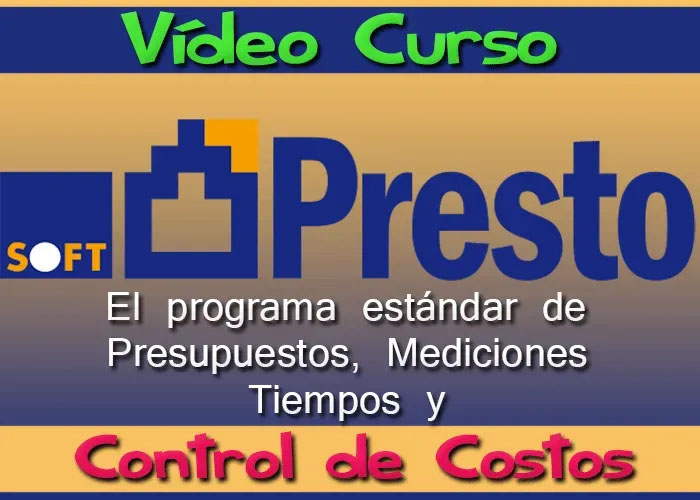 Curso Presto Control Profesional Presupuestos Gastos Obras