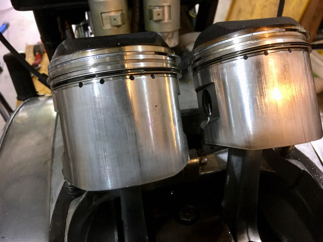 A65 front of pistons