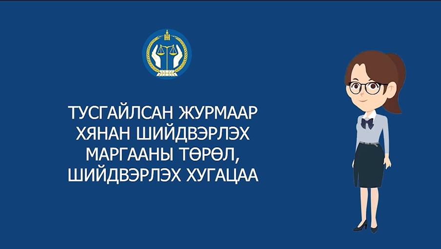 Тусгайлсан журмаар хянан шийдвэрлэх маргааны төрөл, шийдвэрлэх хугацаа