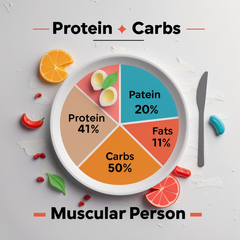 Macronutrient distribution for muscle building - protein carbs fat ratio
