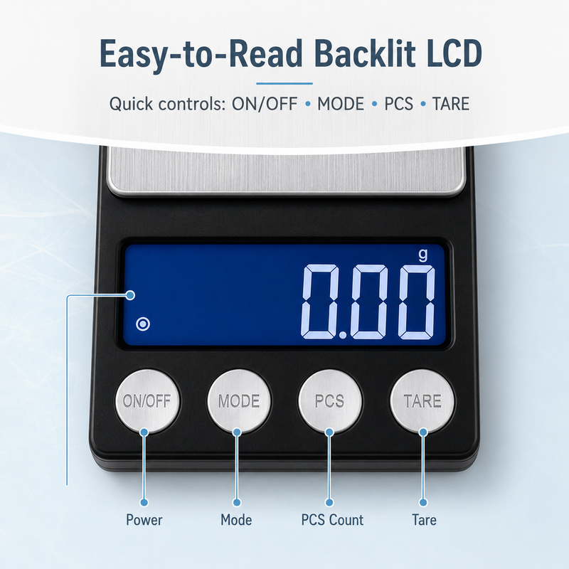 Digital Coin Scale, 200g x 0.01g Small Digital Scale with LCD Display, Jewelry Scale for Coins, Gold, Silver  UPC:00051141391793