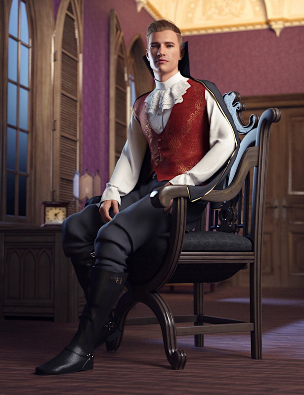dForce The Count Outfit for Genesis 8 Male(s) dForce The Count Outfit for Genesis 8 Male(s)