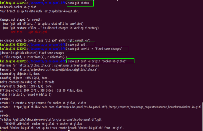 using docker to run k6