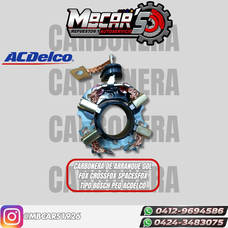 CARBONERA DE ARRANQUE GOL FOX CROSSFOX SPACEFOX TIPO BOSCH PEQ