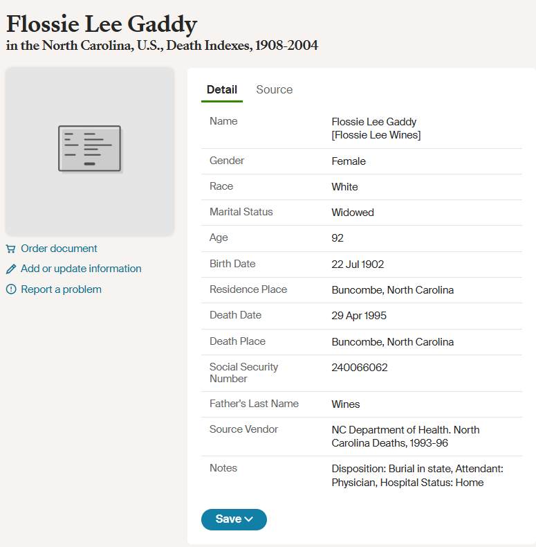 FlossieLeeGaddy