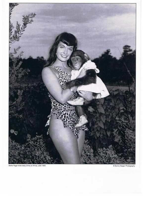 Bettie Page in 1954 at Boca Raton, FL by Bunny