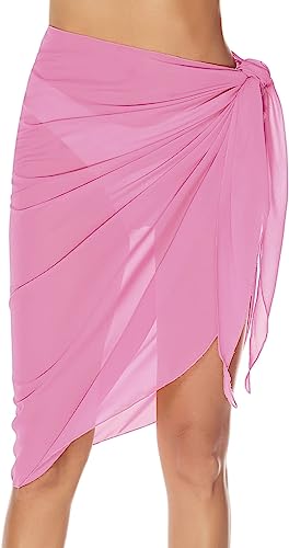 Women's Sarong Chiffon Coverups Bathing Suit Wrap Skirt Long Swimsuit Beach Wear - Picture 32 of 66