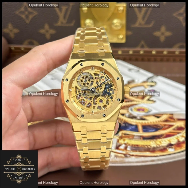 Audemars Piguet Royal Oak Jumbo Extra-Thin Openworked 16204 39mm Automatic Skeleton - Super Clone