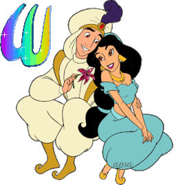 Aladin y Jazmín de Aladdin  W