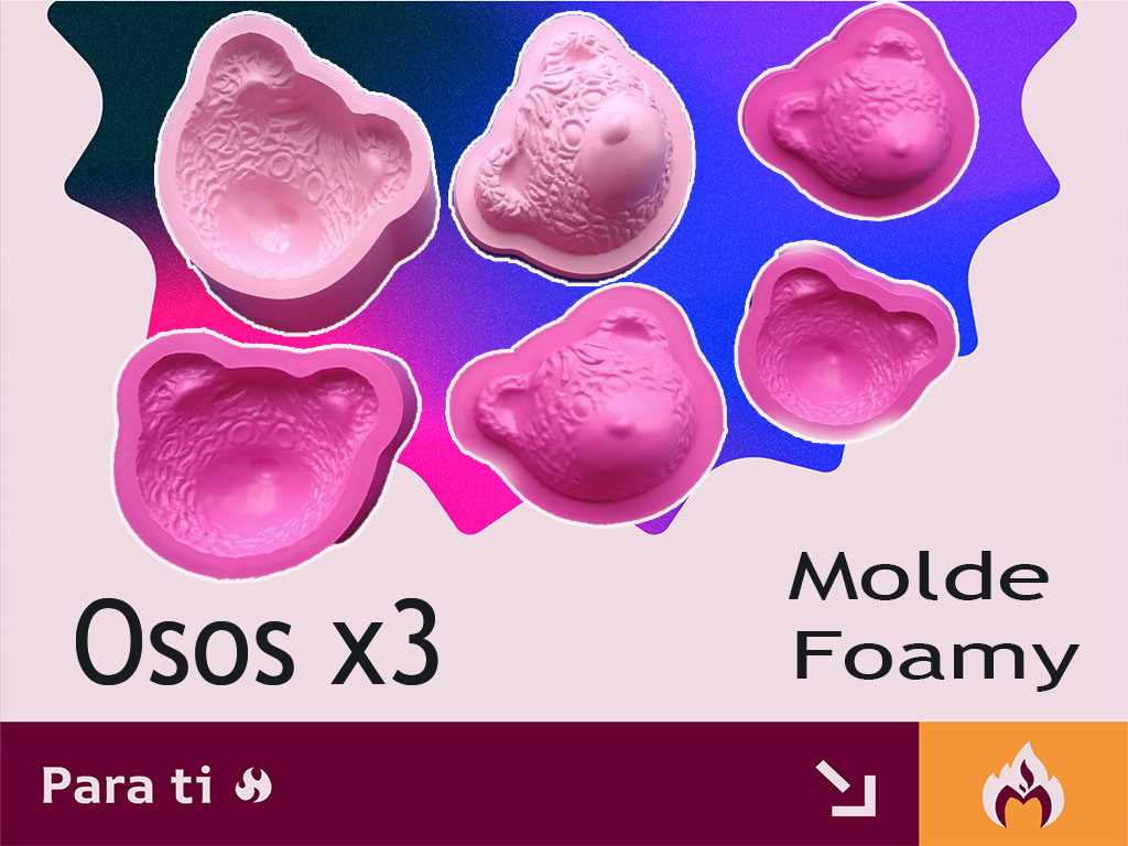Set Molde para goma eva osos termoforma para foami fomi
