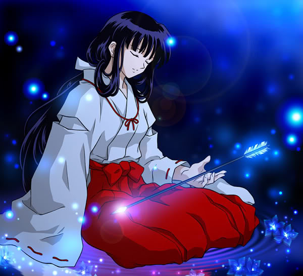 Hình vẽ Kikyou, Kagome, Sango bộ Inuyasha 0kikiowithmagicarrow