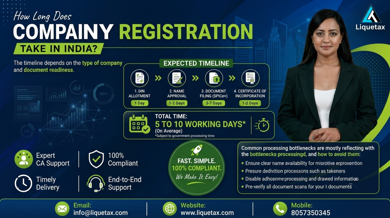 Company registration timeline India