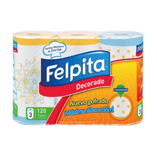 4001 | Rollo De Cocina Felpita 3 X 40p