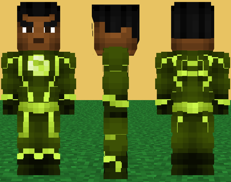 Nate A. | Verde Velocidad (Future Suit) Minecraft Skin