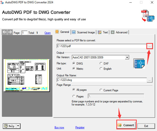 Working with AutoDWG PDF to DWG Converter Pro 2024 v4.7 full