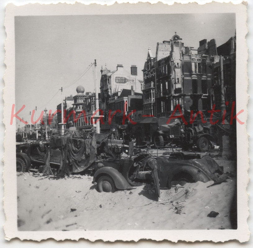 Foto Wehrmacht Frankreich Dünkirchen Beute Panze
