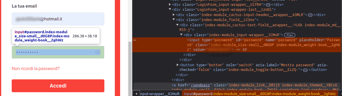 esempio-password-devtools-subito.it