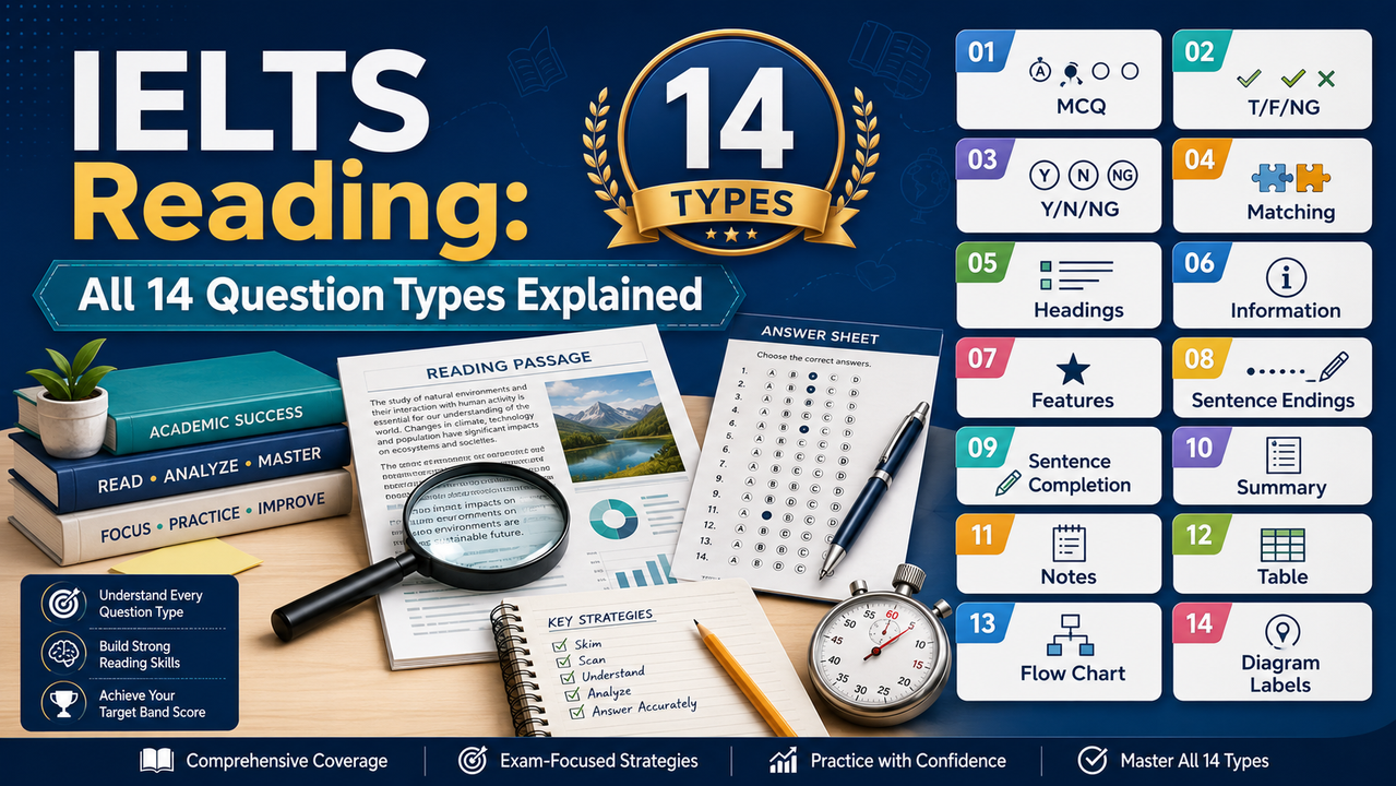 IELTS Reading: All 14 Question Types Explained