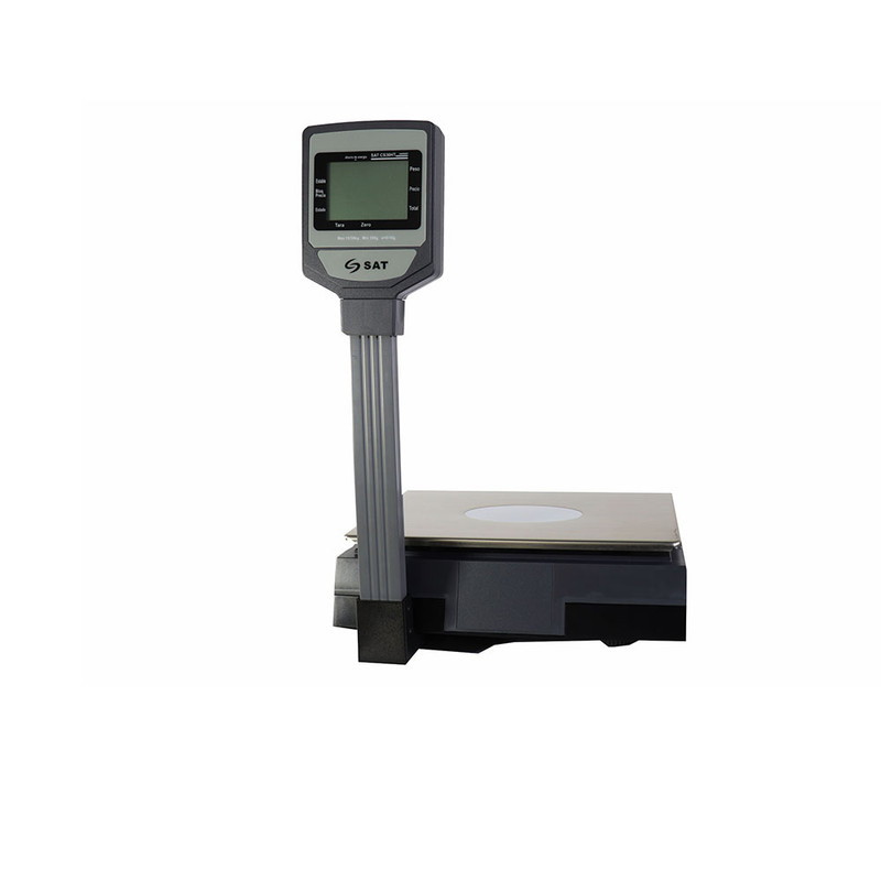 2635-3-BALANZA SAT CS30HT 30KG RS232 TECL POLE DISP
