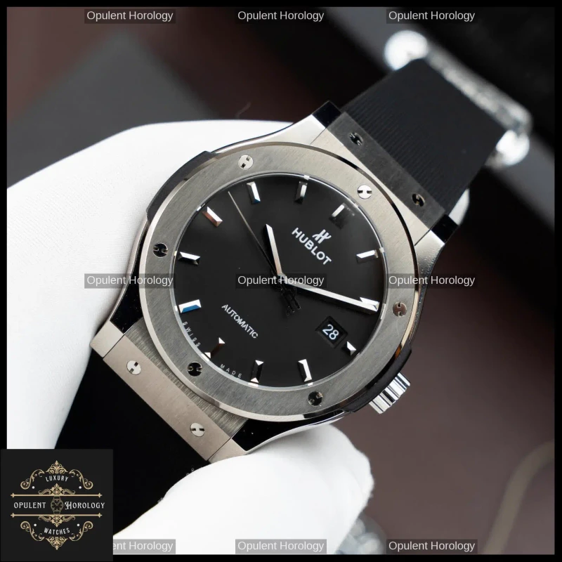 Hublot Classic Fusion Titanium Black Dial 42 mm Automatic Watch