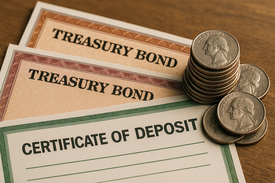 U.S. Treasury bonds and CDs for investing safely in 2025