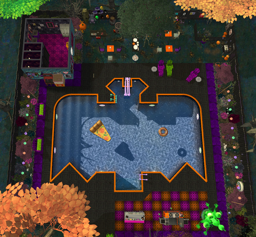 Halloween pool party lot preview 11