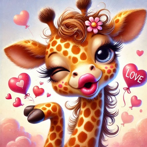 Giraffe-Kisses-Love-CAT