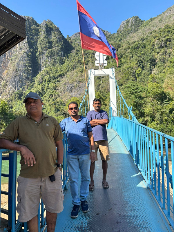 Blue bridge, Laos
