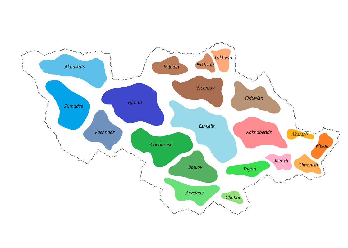 Carte de la Kartvélie à cette époque