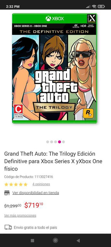 Liverpool: Grand Theft Auto: The Trilogy Edición Definitive xbox 