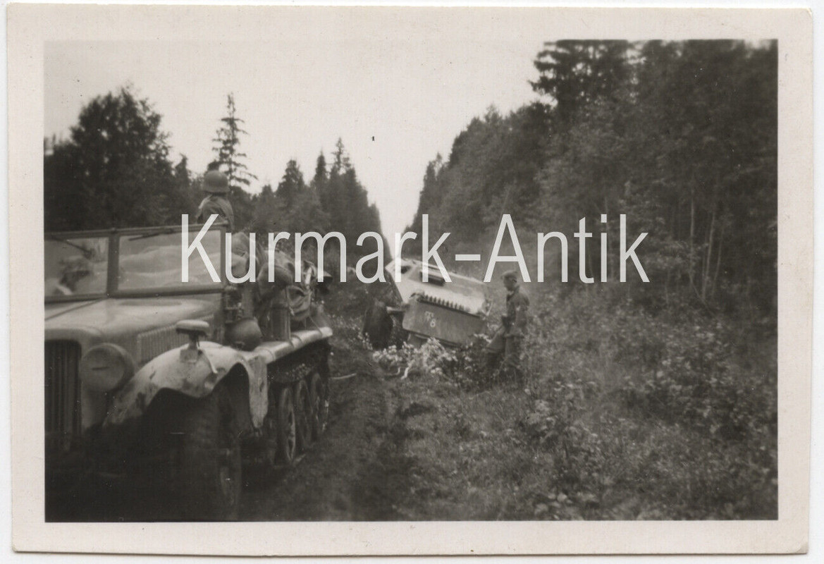 Foto Wehrmacht Russland Front Panzer Halbkette 251 Österreich Saurer