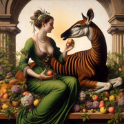 https://i.postimg.cc/jD9BxgyJ/A-lady-in-a-long-green-dress-feeding-an-okapi-in-the-style-of-Botticelli.jpg