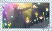 A stamp of Kurama from Kamisama Kiss on stage preforming