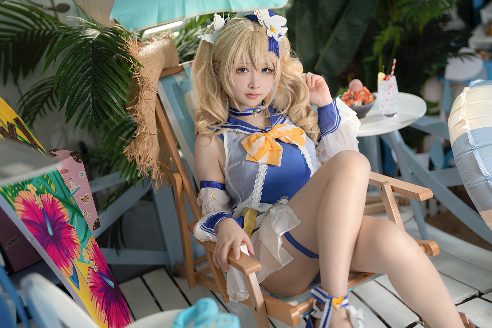樱梨梨 芭芭拉 泳装 Cosplay 写真集｜原神角色高清摄影（30P｜576MB）插图5