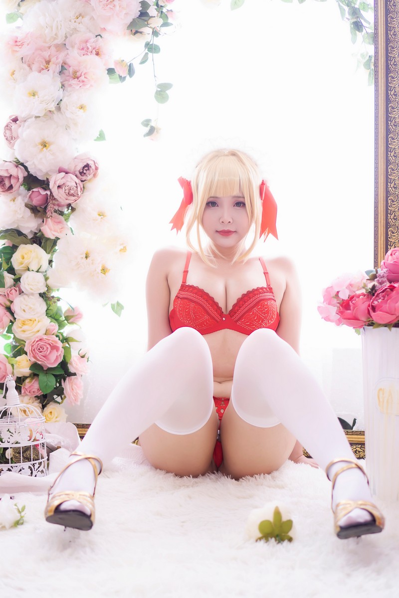 Hana Bunny Nero 女仆 Cosplay写真｜Fate Nero Maid 高清图片合集[18P-23M]插图