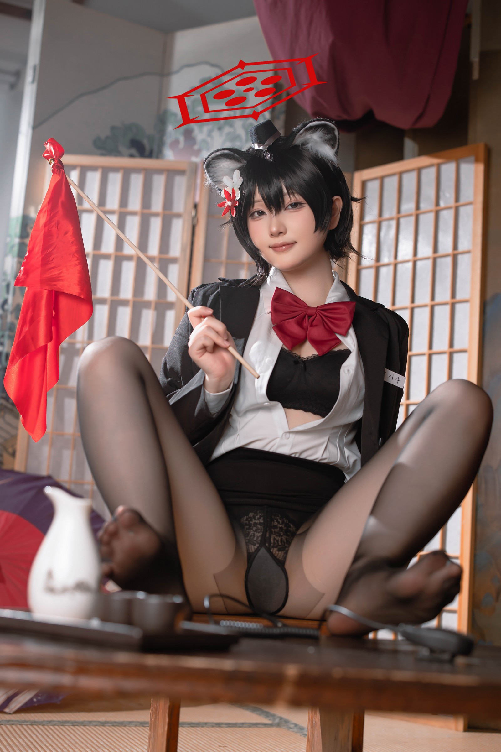 屿鱼 Yuyu 蔚蓝档案 春日椿 导游主题 Cosplay 写真集（55P｜156MB）插图7