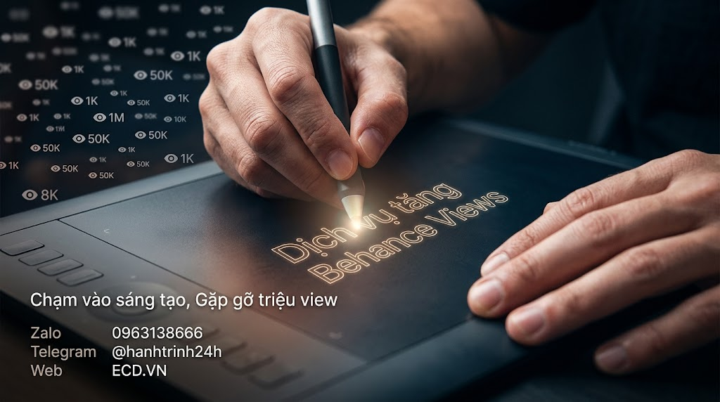 tăng behance views organic