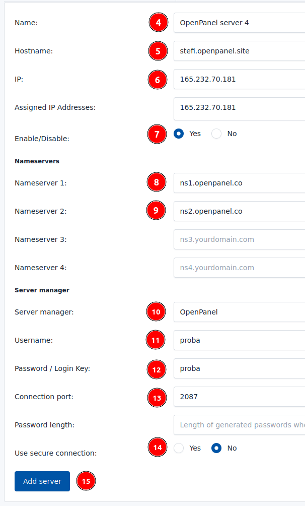 add openpanel server