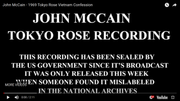 McCain Tokyo Rose Recording