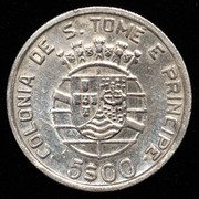 ¡Los 30! Cinco escudos. Santo Tomé y Príncipe 1939. PAS6598