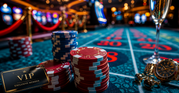 Luxury-VIP-casino-table-with-chips-and-exclusive-member-card