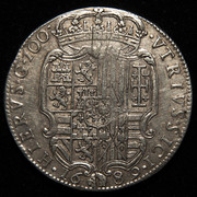 grana - Ducado (100 grana) Carlos II Nápoles 1689. Segundo tipo. PAS7290
