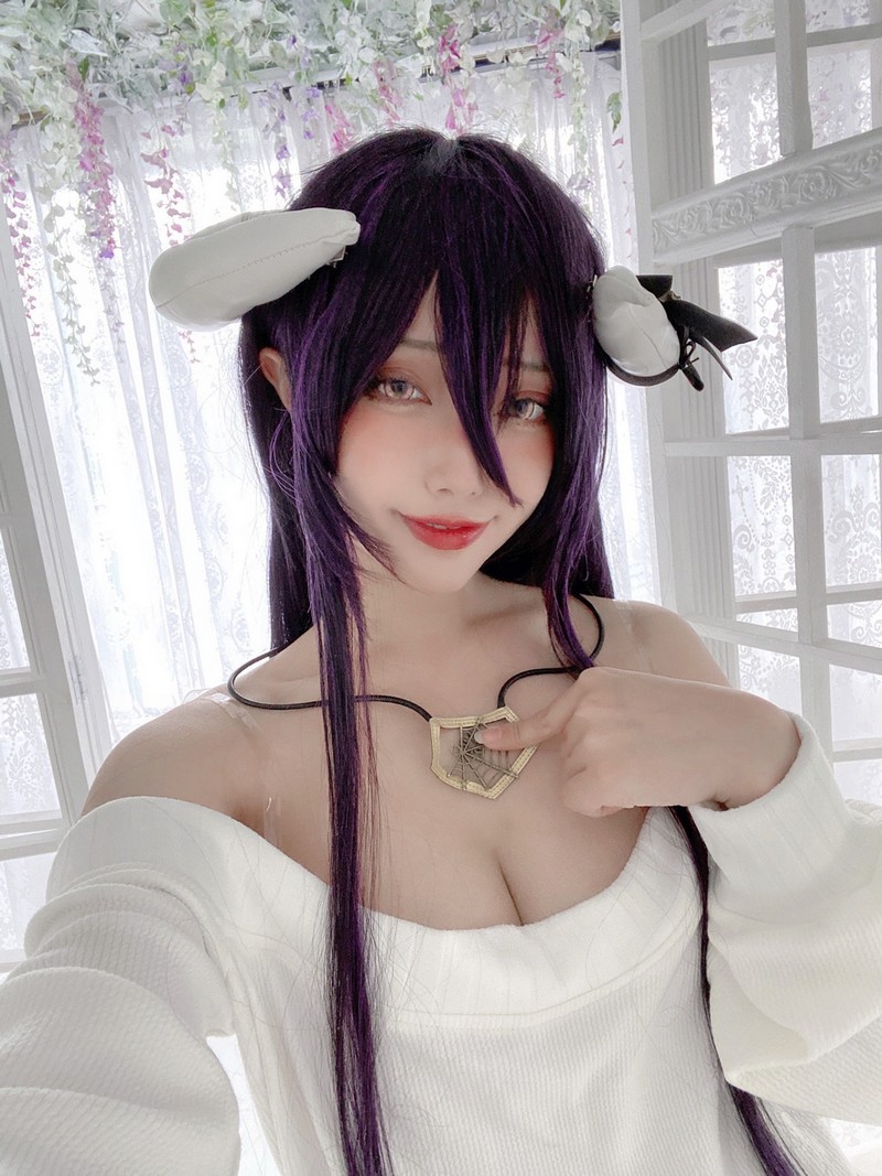 切切Celia 雅儿贝德 Albedo Cosplay Overlord 写真 39P插图6