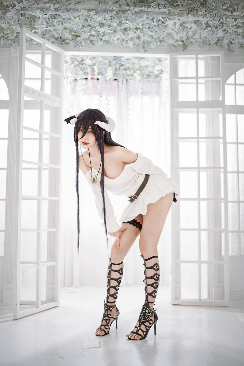 切切Celia 雅儿贝德 Albedo Cosplay Overlord 写真 39P插图3