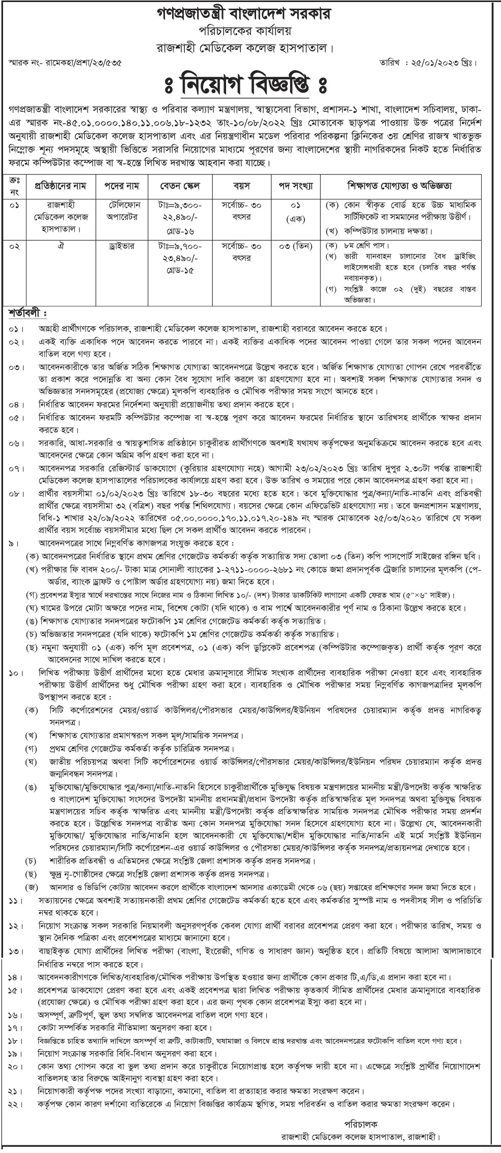 FPC Job Circular 2023